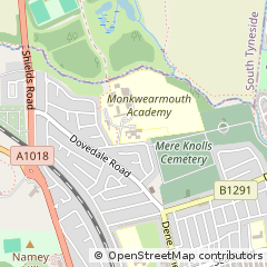 Map of Sunderland, Tyne and Wear