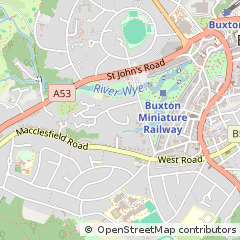 Map of Buxton, Derbyshire