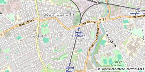 Map of Newcastle Upon Tyne