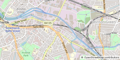 Map of Smethwick, West Midlands
