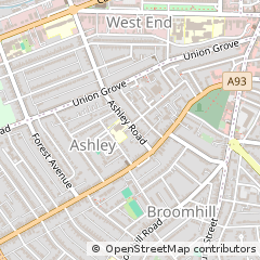 Map of Aberdeen, Grampian