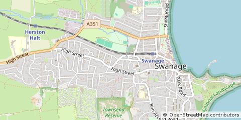 Map of Swanage