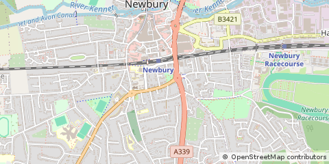 Map of Newbury, Berkshire