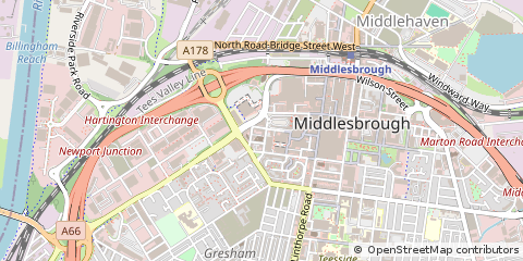 Map of Middlesbrough