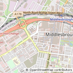 Map of Middlesbrough