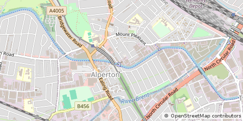 Map of Wembley, Middlesex