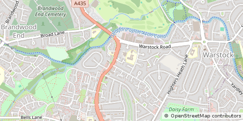 Map of Birmingham, Westmidlands