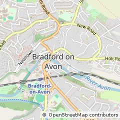 Map of Bradford-on-Avon, Wiltshire