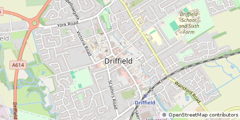 Map of Driffield, East Yorkshire