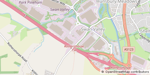 Map of Swan Valley, Northampton