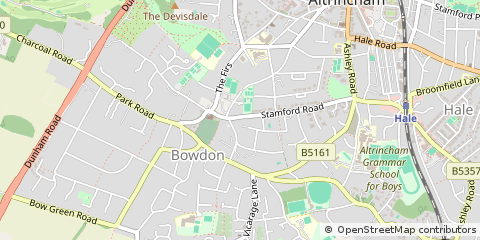 Map of Altrincham, Cheshire