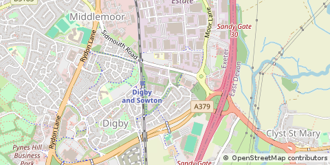 Map of Exeter, Devon