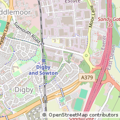 Map of Exeter, Devon
