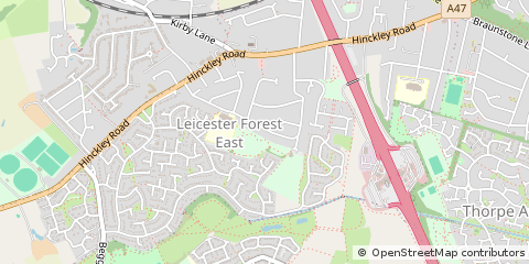 Map of Leicester