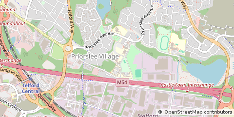 Map of Telford, Shropshire