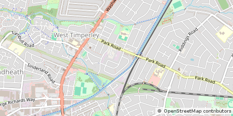 Map of Altrincham, Cheshire