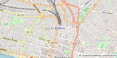 Map of Brighton, East Sussex