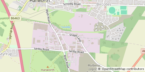 Map of Doncaster, South Yorkshire