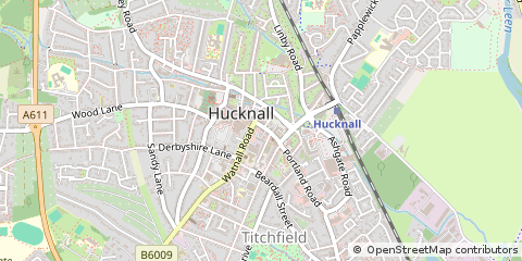 Map of Nottingham, Nottinghamshire