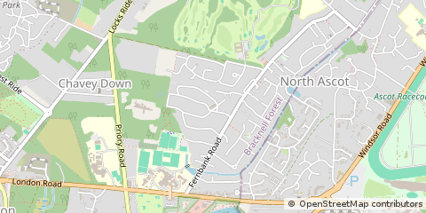 Map of Ascot, Berkshire