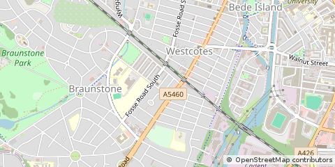 Map of Leicester, Leicestershire