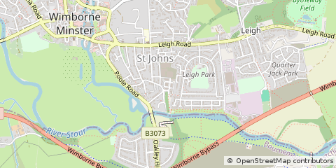 Map of Wimborne