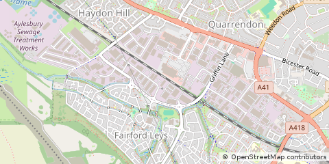Map of Aylesbury, Buckinghamshire