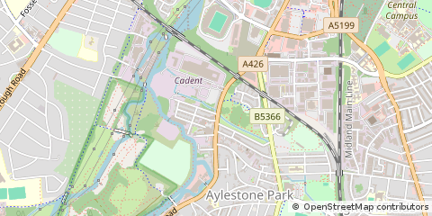 Map of Leicester
