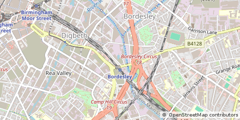 Map of Birmingham, West Midlands