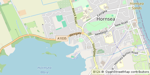 Map of Hornsea, East Riding of Yorkshire