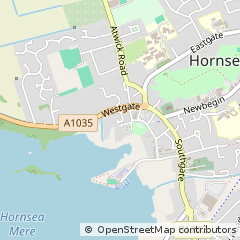 Map of Hornsea, East Riding of Yorkshire