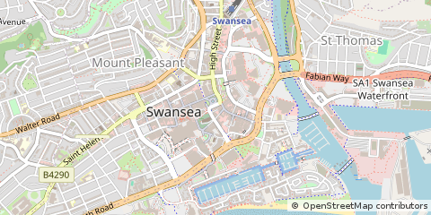 Map of Swansea