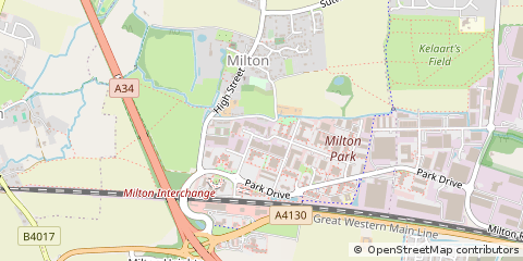 Map of Abingdon, Oxfordshire