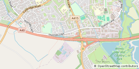 Map of Witney, Oxfordshire