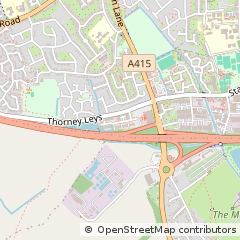 Map of Witney, Oxfordshire