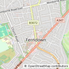 Map of Ferndown, Dorset