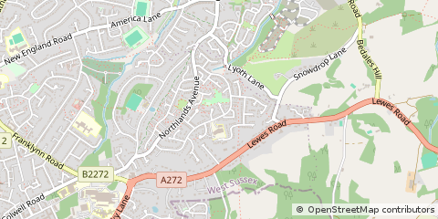 Map of Haywards Heath, West Sussex
