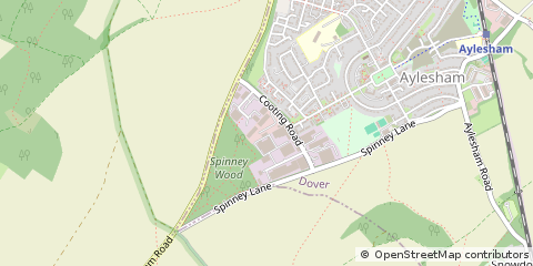 Map of Aylesham, Canterbury, Kent
