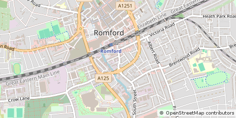 Map of Romford