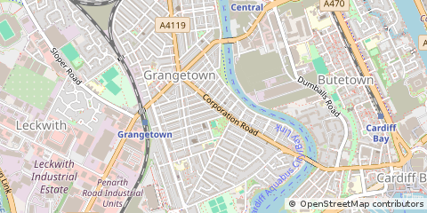 Map of Cardiff