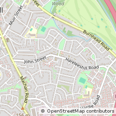 Map of Larkhall, Lanarkshire