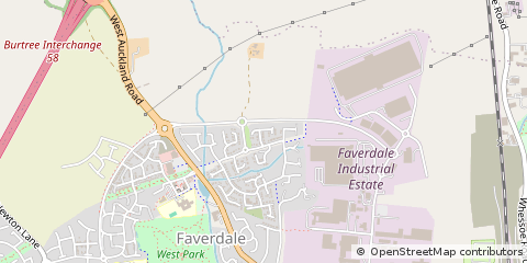 Map of Darlington