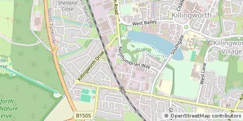 Map of Newcastle Upon Tyne, Tyne & Wear