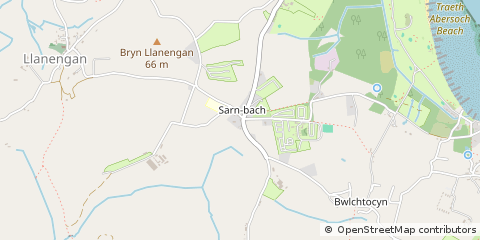 Map of Pwllheli, Gwynedd