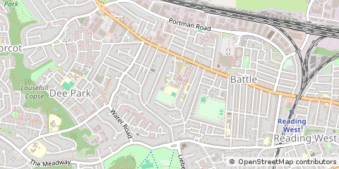 Map of Reading, Berkshire