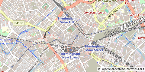Map of Birmingham, West Midlands