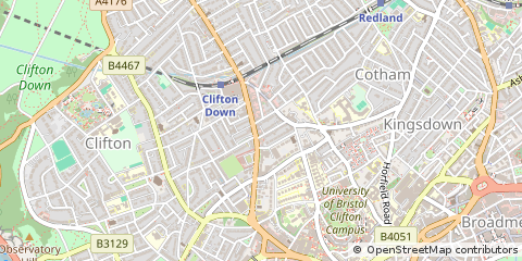 Map of Bristol, Somerset