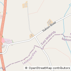 Map of Melton Mowbray, Leicestershire