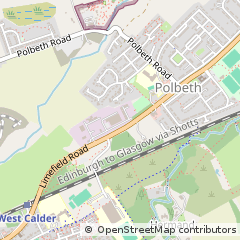 Map of West Calder, West Lothian