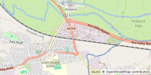 Map of Keighley, West Yorkshire